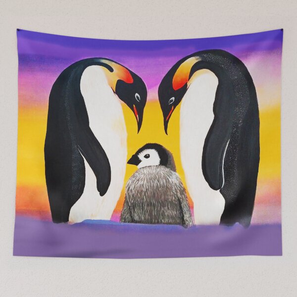 Item preview, `` love '' family Penguin emperor familly Emperor penguin designed and sold by nalyfay.