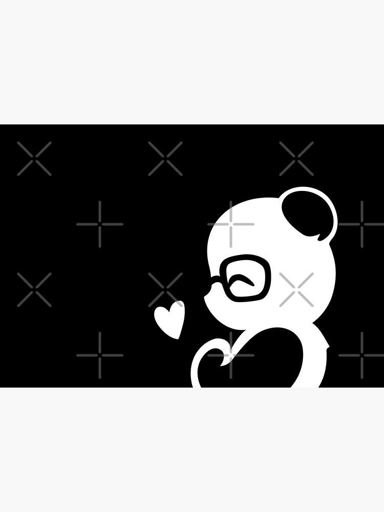 Panda Silhouette Portrait by PandaNPolarBear