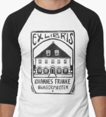 Ex Libris Johannes Franke by Ernst Ludwig Kirchner Men's Baseball ¾ T-Shirt