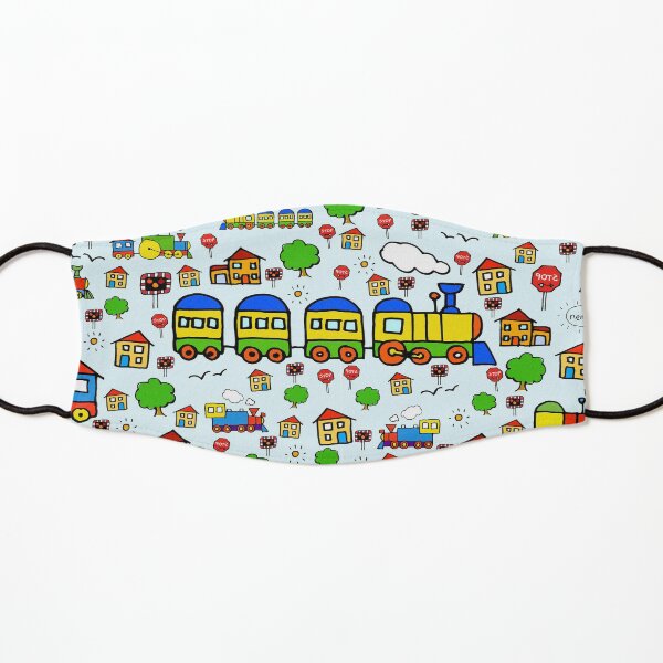 Cute Trains Kids Mask