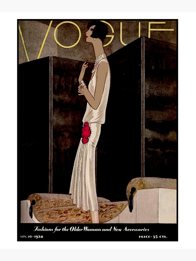VOGUE : Vintage 1928 Magazine Cover Print by posterbobs