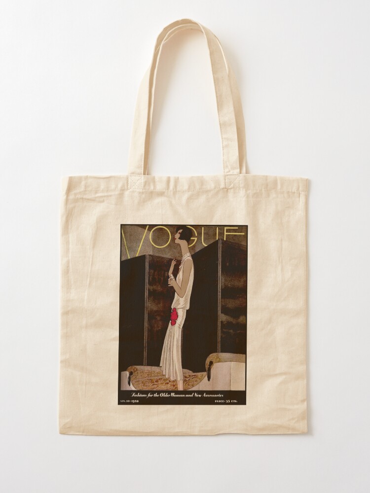 Alternate view of VOGUE : Vintage 1928 Magazine Cover Print Tote Bag