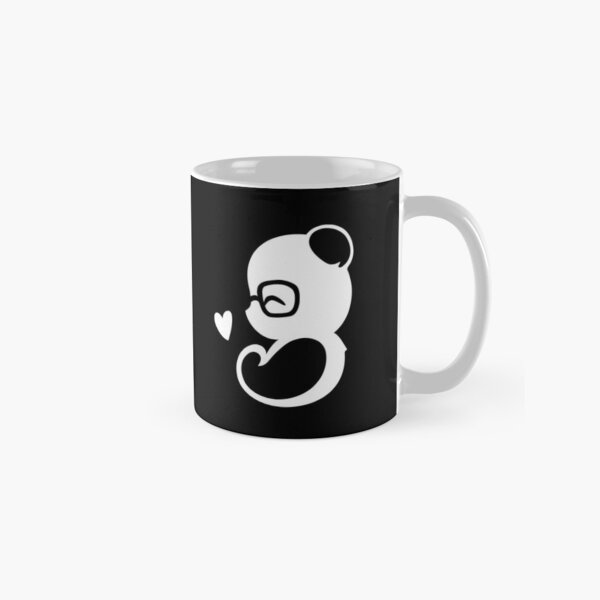 Panda Silhouette Portrait Classic Mug
