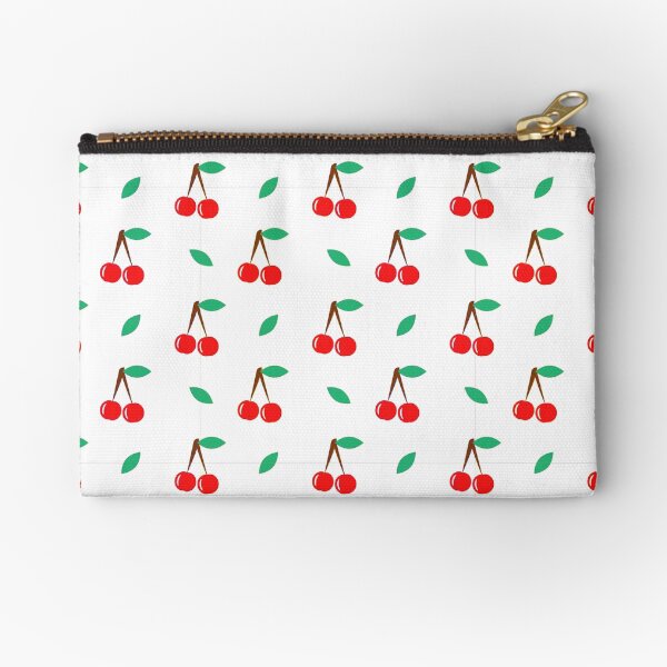Simple Cherries Pattern Zipper Pouch