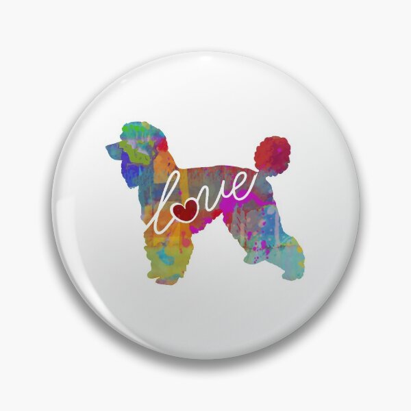 Item preview, Standard Poodle Love - A Bright and Colorful Watercolor Style Gift designed and sold by traciwithani.