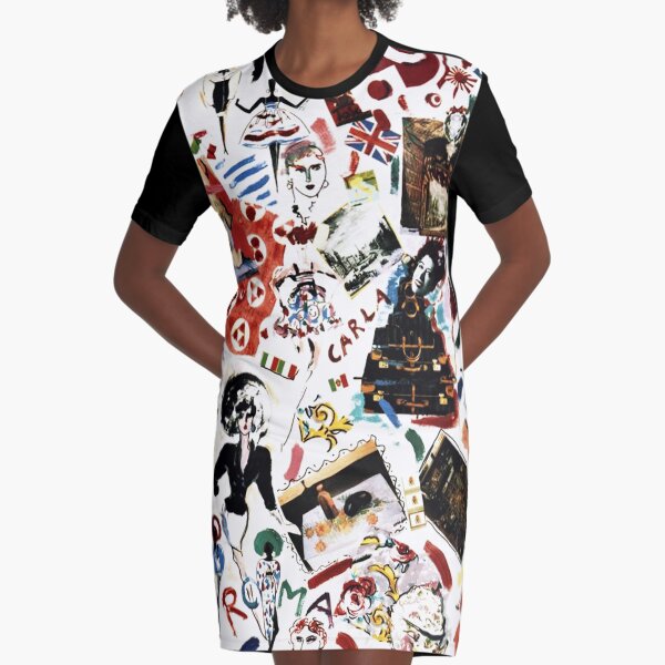 Fendi Roma Collage Graphic T-Shirt Dress
