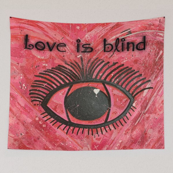 Item preview, Love is Blind Abstract Eye painting designed and sold by bipolarvirgoart.
