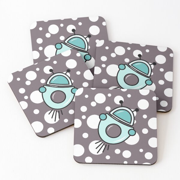 Item preview, Polka Dots and Robots designed and sold by theblueofmyeye.