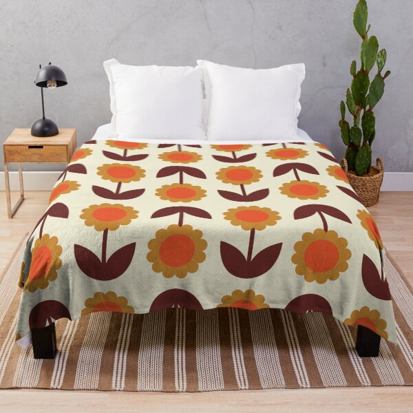 Item preview, 1970s Inspired Floral Pattern designed and sold by JuneJournal.