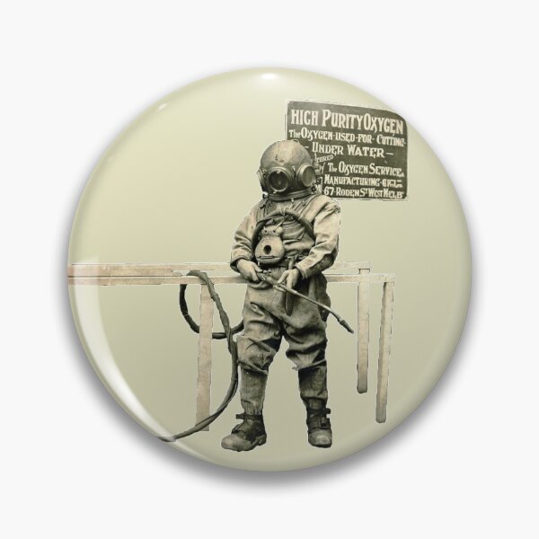 Item preview, Vintage Helmet Diver with Acetylene Cutting Torch URL designed and sold by urmaddad.
