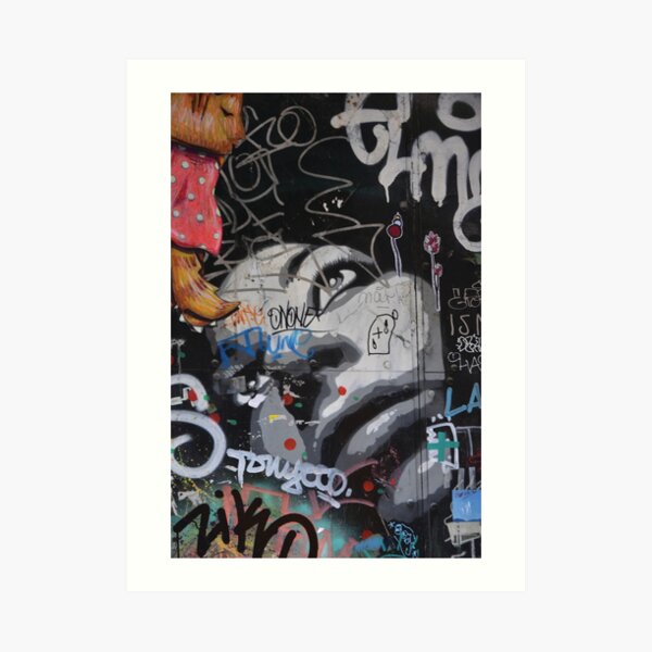 Barcelona Graffiti Art Print