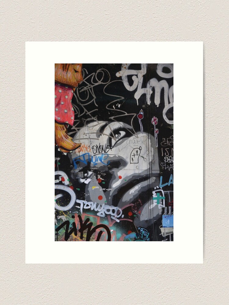Alternate view of Barcelona Graffiti Art Print