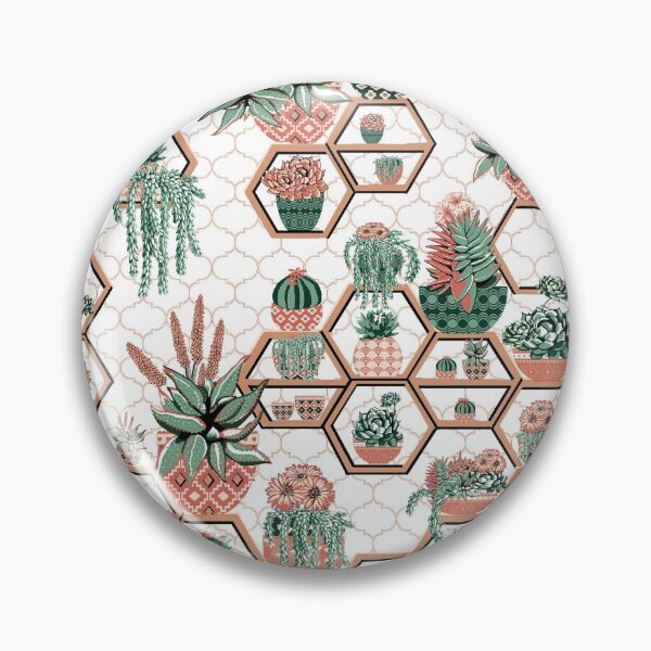 Item preview, Cacti and Succulent Hexagon Moroccan Garden designed and sold by MagentaRose.