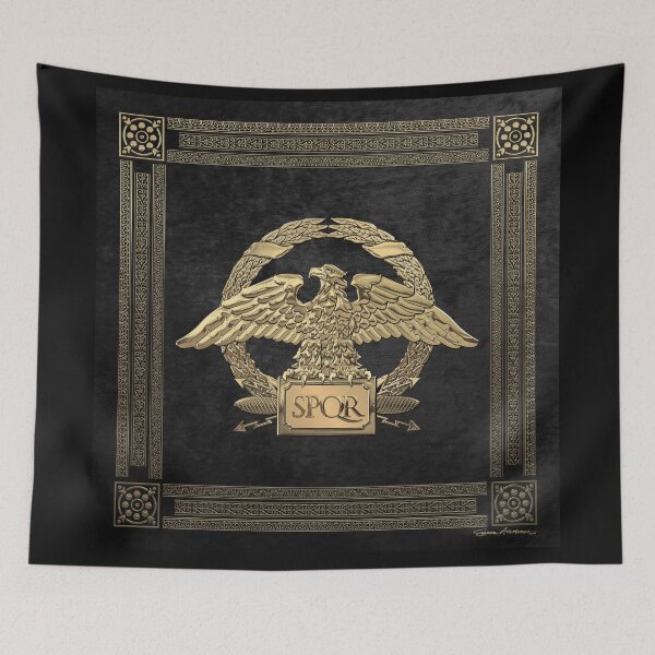 Item preview, Roman Empire - Gold Roman Imperial Eagle over Black Velvet designed and sold by Serge Averbukh Art Studio.