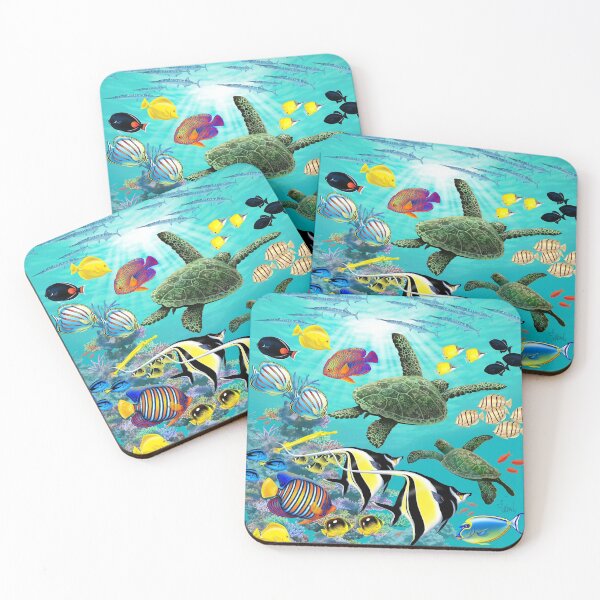 Item preview, Molokini Cove Hawaiian Tropical Fish Illustration  designed and sold by DriveIndustries.