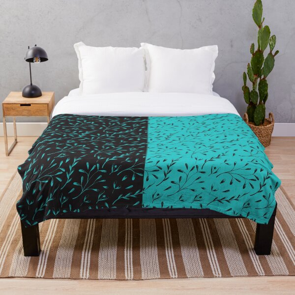 Item preview, Turquesa de dos tonos, negro, floral, de parra. designed and sold by wasootch.