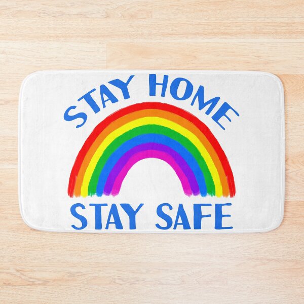 Item preview, STAY HOME STAY SAFE Thank You NHS Keyworkers Rainbow Support designed and sold by MagicBoutique.