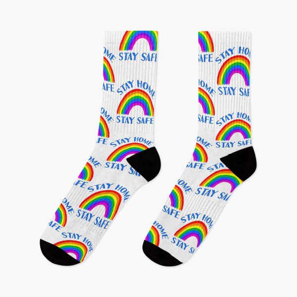 Item preview, STAY HOME STAY SAFE Thank You NHS Keyworkers Rainbow Support designed and sold by MagicBoutique.
