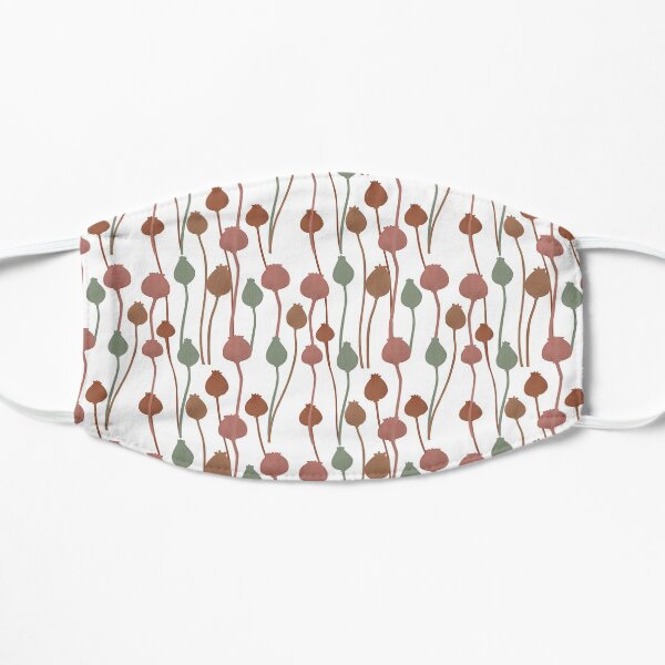 poppies boxes pastel colours Mask