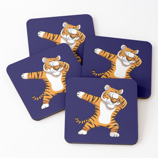 Item preview, Dabbing Tiger Football Mascot designed and sold by Meliafroggy.