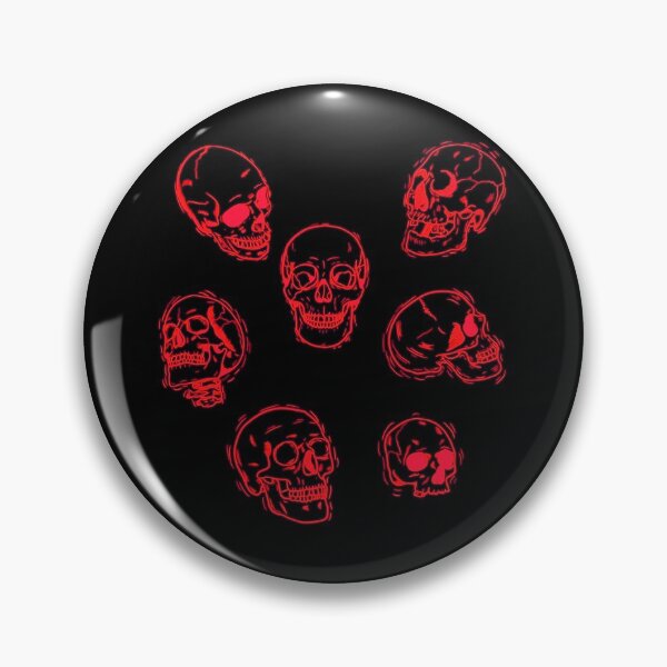 Item preview, Red Electric Skulls designed and sold by WiseWitch.