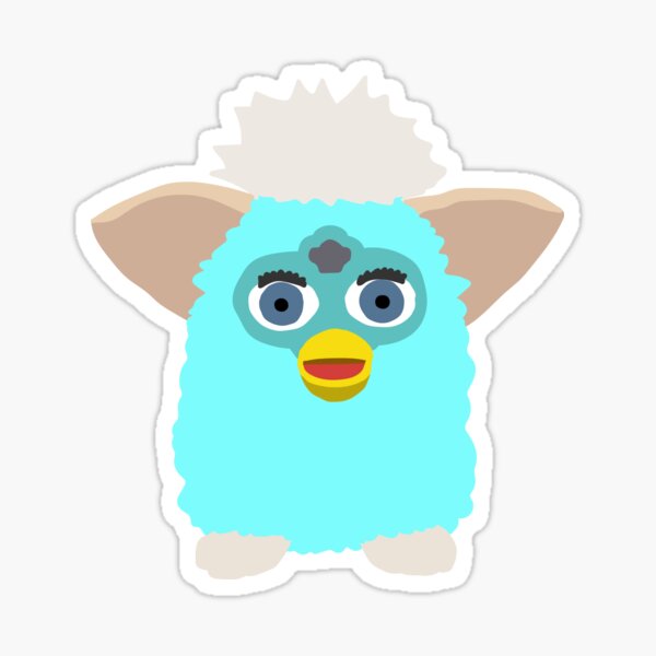 Furby Blue Sticker