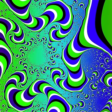 Artwork thumbnail, Optical Illusion - Colour Waves [Roufxis-Rb] by RoufXis