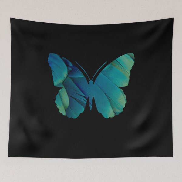 Item preview, Blue and Green Rainforest Butterfly T-Shirt designed and sold by DesignsbyZazz.