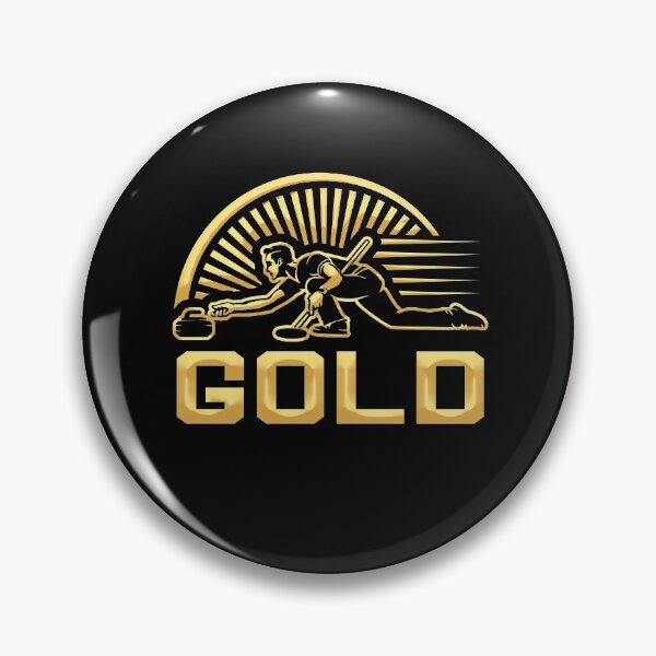 Item preview, Curling Gold Medal Rock On Curling Winter Sports Design designed and sold by Njkfla.