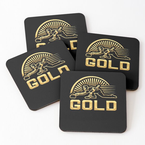 Item preview, Curling Gold Medal Rock On Curling Winter Sports Design designed and sold by Njkfla.