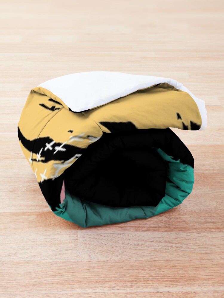 Alternate view of modern abstract art Comforter
