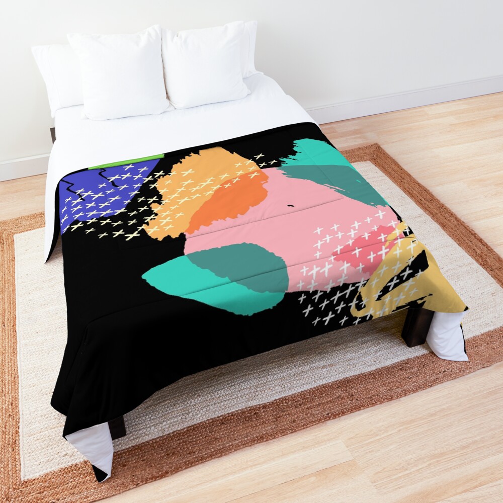 modern abstract art Comforter