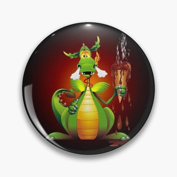 Item preview, Fun Dragon Cartoon with melted Ice Cream designed and sold by BluedarkArt.