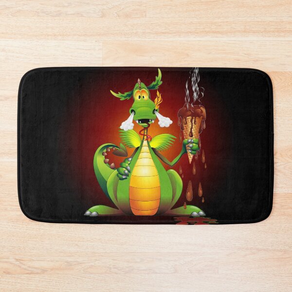 Item preview, Fun Dragon Cartoon with melted Ice Cream designed and sold by BluedarkArt.