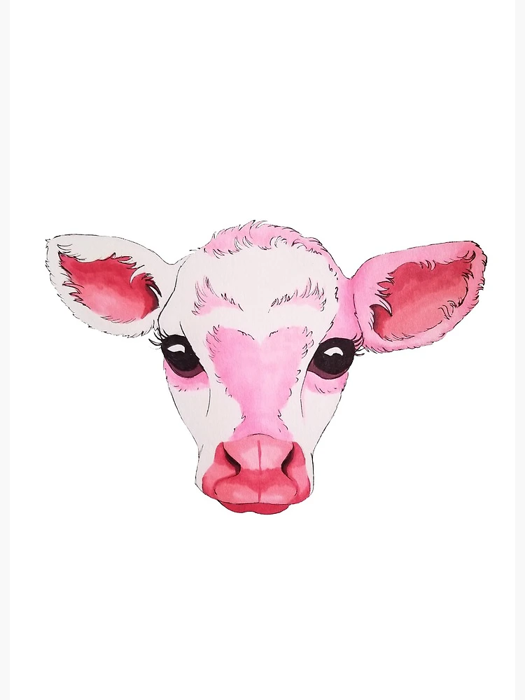 Strawberry Cow Cute Cow Pink Cow Pet Digital Art by Levi Trinity