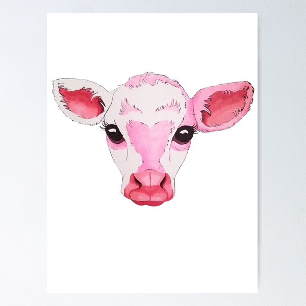 Strawberry cow - Strawberry Cow - Posters and Art Prints