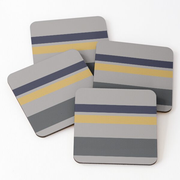 Item preview, Retro Stripe Yellow Navy Blue designed and sold by nish3300.