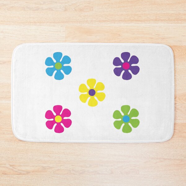 Item preview, groovy colorful mini flowers designed and sold by daisydebby.