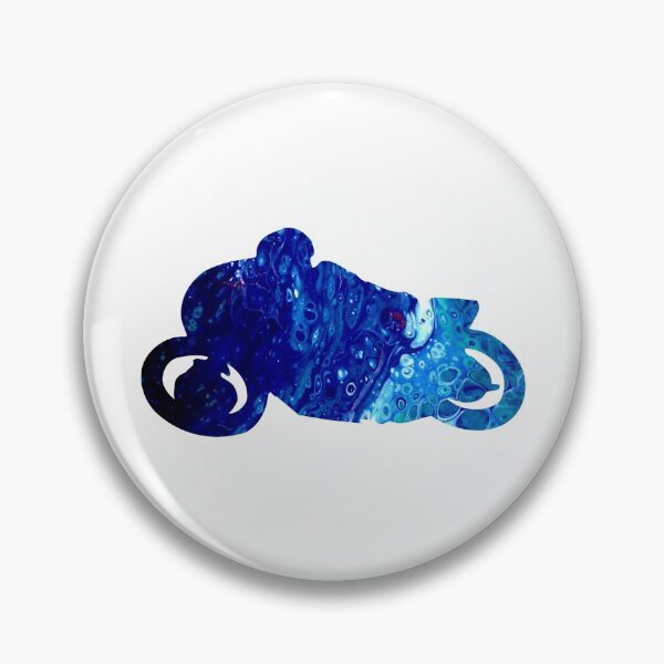 Item preview, Blue Motorcycle designed and sold by PaintedbyCarol.
