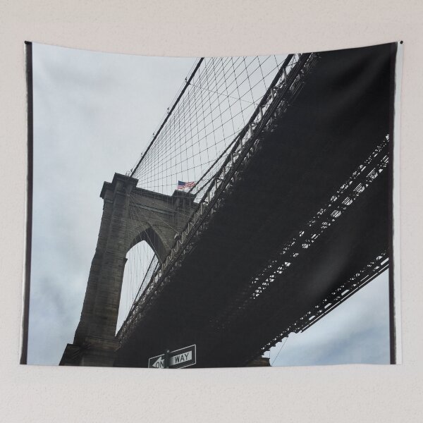 Item preview, Looking Up at The Brooklyn Bridge designed and sold by bipolarvirgoart.
