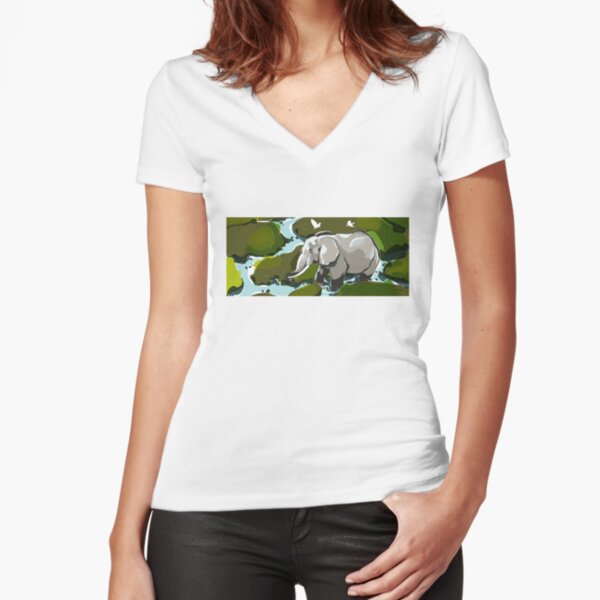 Fitted V-Neck T-Shirt