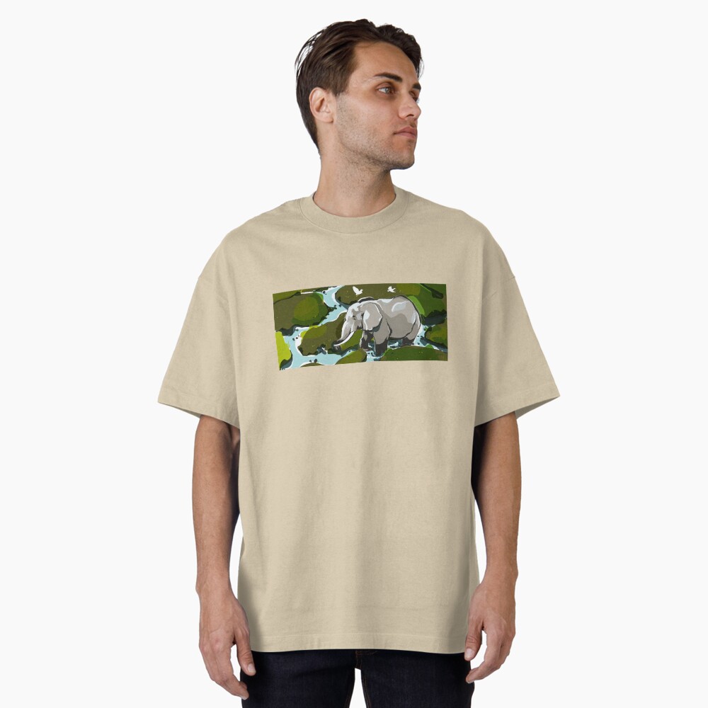 Vista previa del artículo con la obra «Camiseta oversize», diseñado y vendido por CovoStudio.