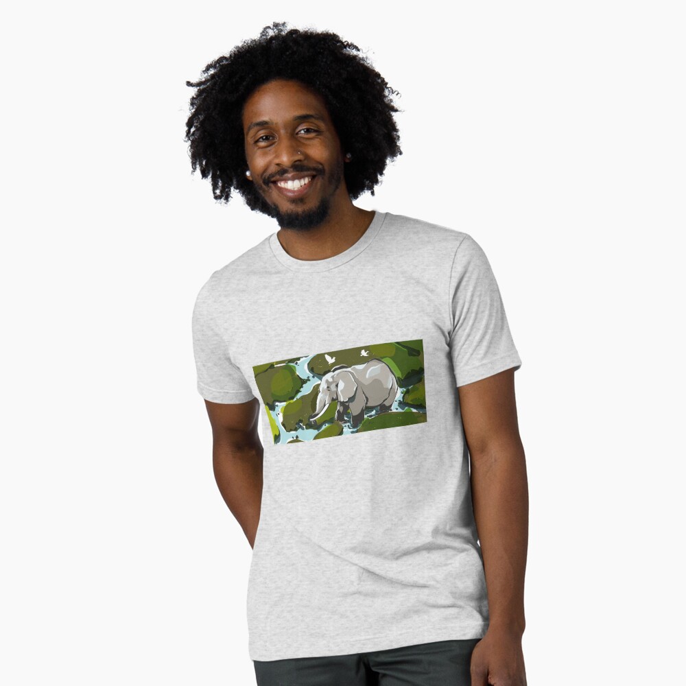 Vista previa del artículo con la obra «Camiseta de tejido mixto», diseñado y vendido por CovoStudio.
