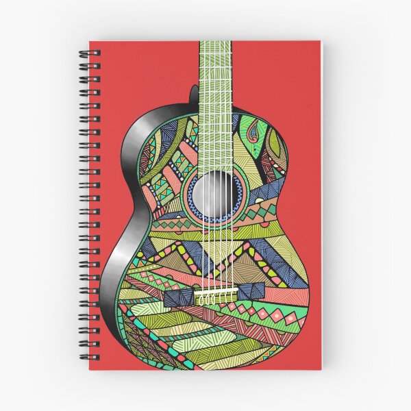 Item preview, CocoVanilla//Aztec Acoustic Guitar designed and sold by CocoVanilla.