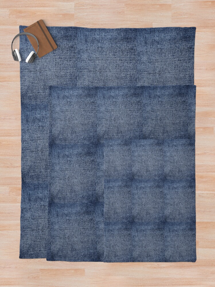 "Denim Denim Denim Blue" Throw Blanket for Sale by YELLOWCITY806
