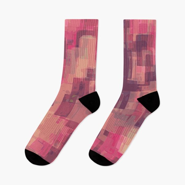 Item preview, psychedelic geometric square pattern abstract in pink and purple designed and sold by Mrvell.