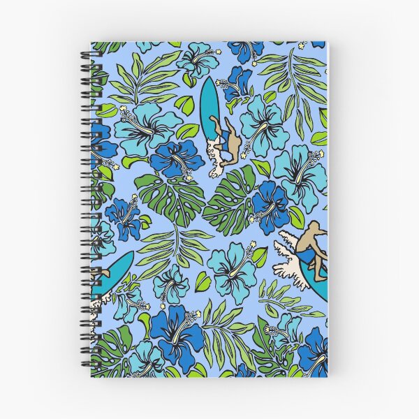 Item preview, Surf Pareau Hawaiian Hibiscus Surfing - Blue and Turquoise designed and sold by DriveIndustries.