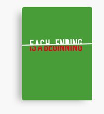each ending is a beginning Canvas Print