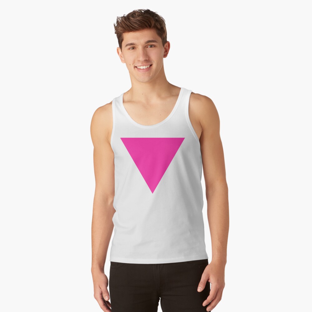 pink triangle Tank Top