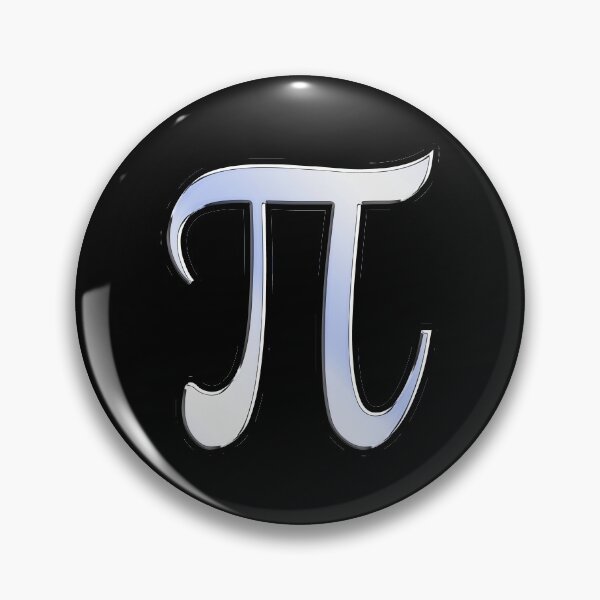 Item preview, Pi Greek Letter Symbol Chrome Carbon Style designed and sold by Garaga.